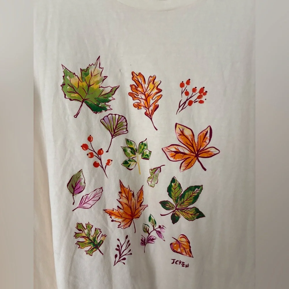 NEW! J. Crew Collector Tee with Botanical Print